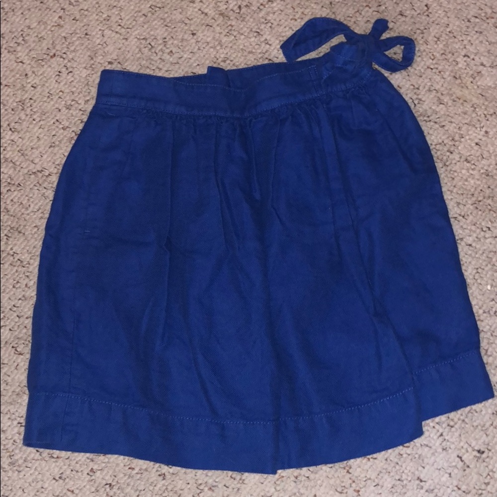 Jcrew Faux wrap linen skirt